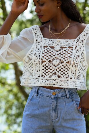 EDELINE  blouse blanche