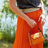 SAORI jupe orange SAORI jupe orange
