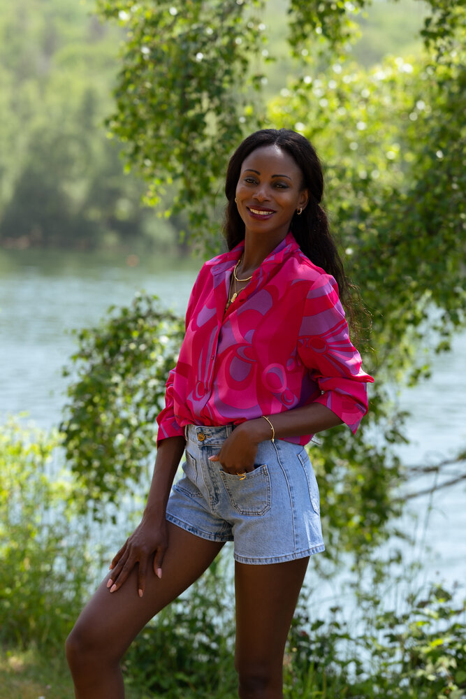 AGATHE chemise fuchsia AGATHE chemise fuchsia