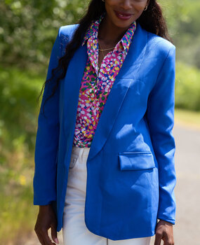 MATHIS blazer bleu royal