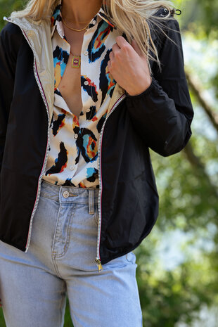 JASMINE imperméable court réversible noir JASMINE imperméable court réversible noir