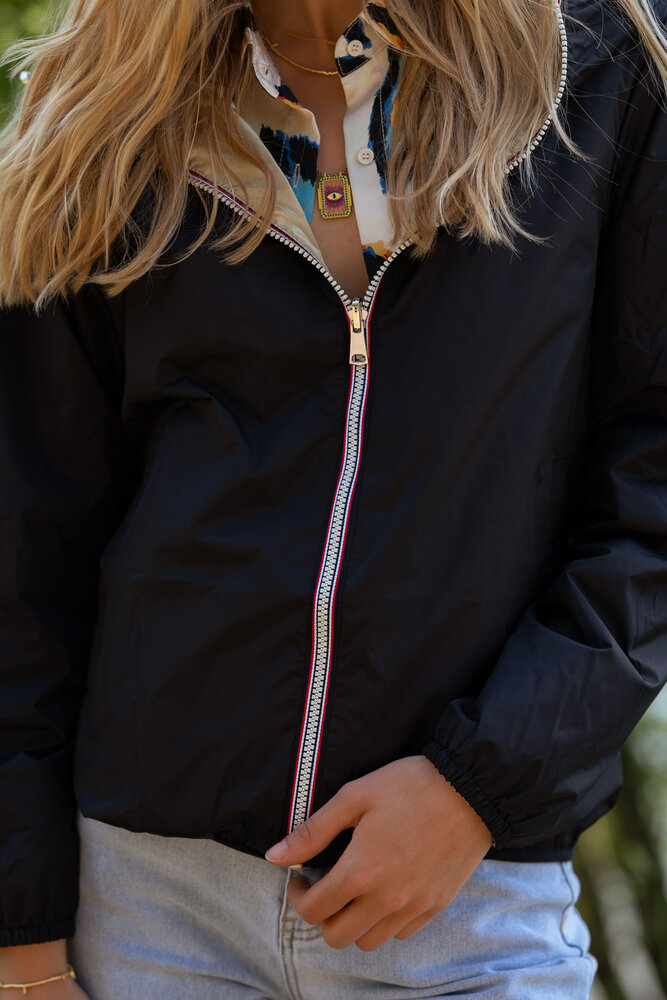 JASMINE imperméable court réversible noir JASMINE imperméable court réversible noir