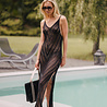 ANCELINA robe noire transparente ANCELINA robe noire transparente