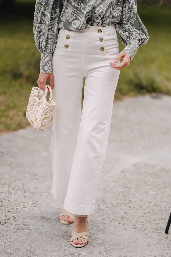 VICTORINE jean blanc VICTORINE jean blanc