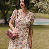 VOLETA robe courte col en V VOLETA robe courte col en V