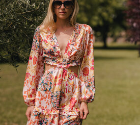 ARIANNE robe courte rose