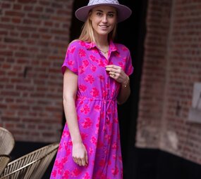 VALERIE robe fuchsia