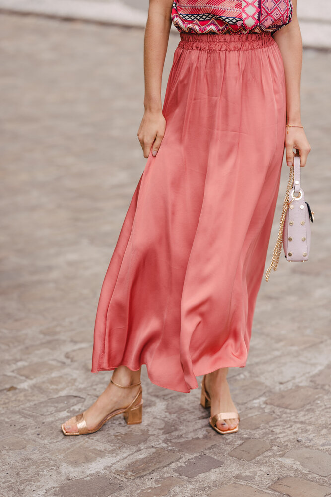 CHARLISE jupe rouille rose CHARLISE jupe rouille rose