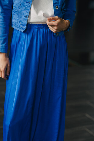 CHARLISE jupe bleue royal