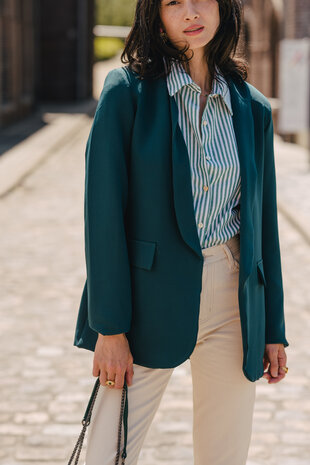MATHIS blazer vert bouteille