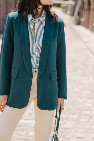 MATHIS blazer vert bouteille