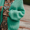 MALIKA gilet turquoise MALIKA gilet turquoise