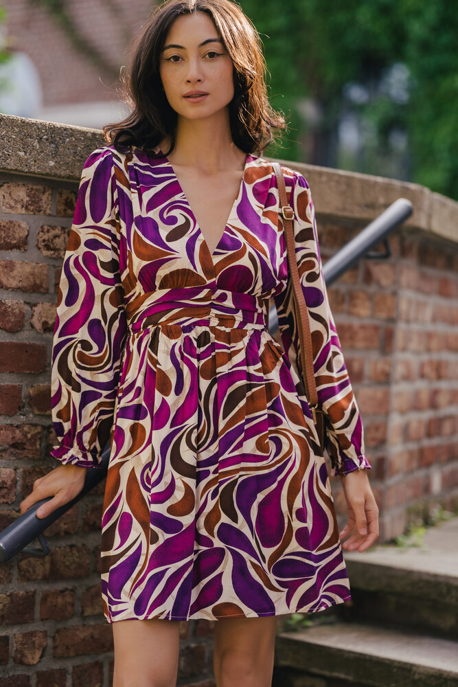 EMESE robe violette EMESE robe violette