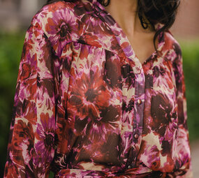 HUGUETTE chemisier rose
