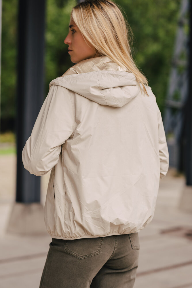 JASMINE imperméable court réversible beige JASMINE imperméable court réversible beige