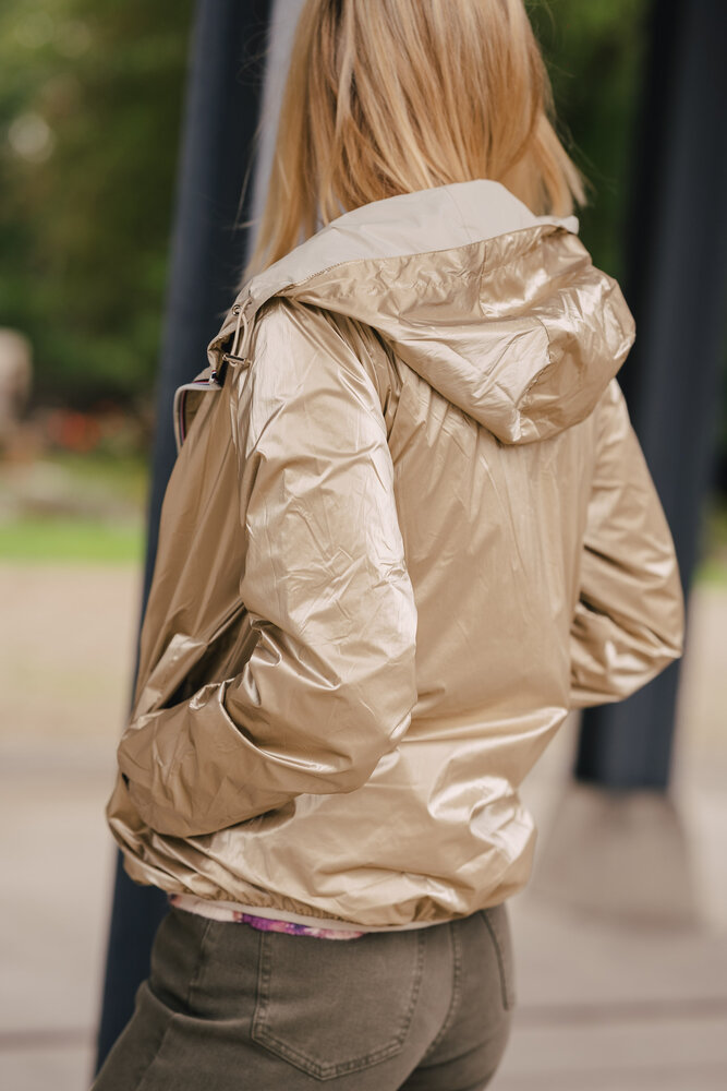 JASMINE imperméable court réversible beige JASMINE imperméable court réversible beige