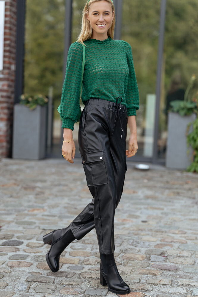SIGRID pantalon cargo noir SIGRID pantalon cargo noir