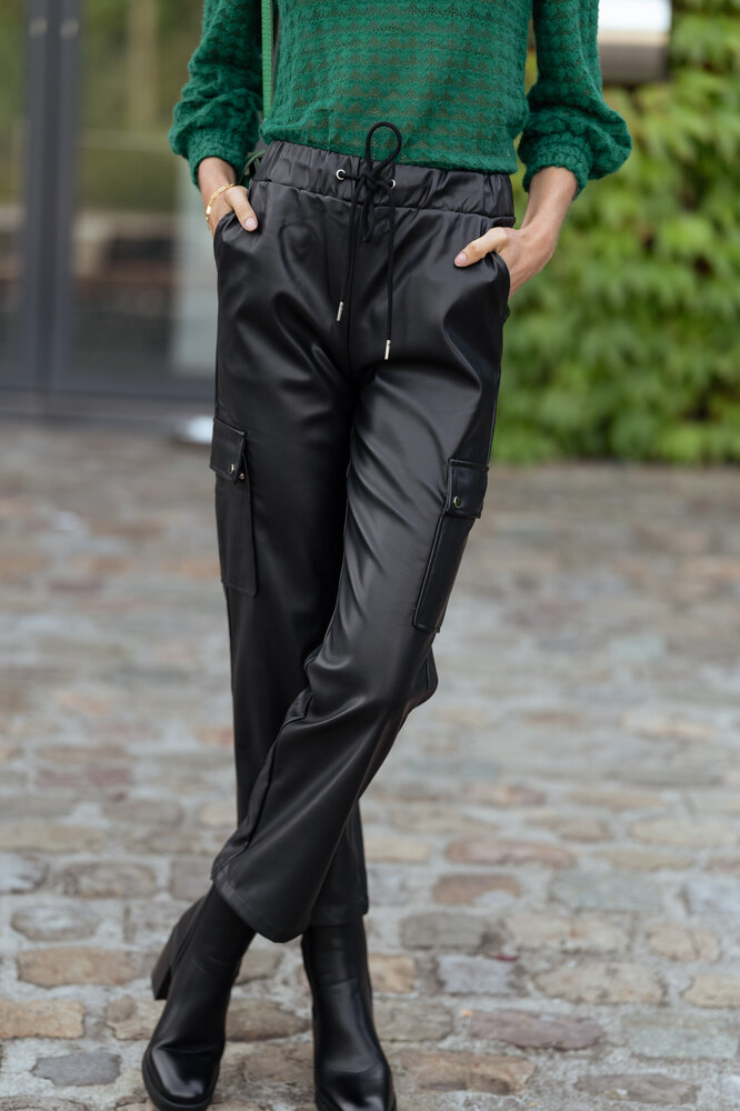 SIGRID pantalon cargo noir SIGRID pantalon cargo noir