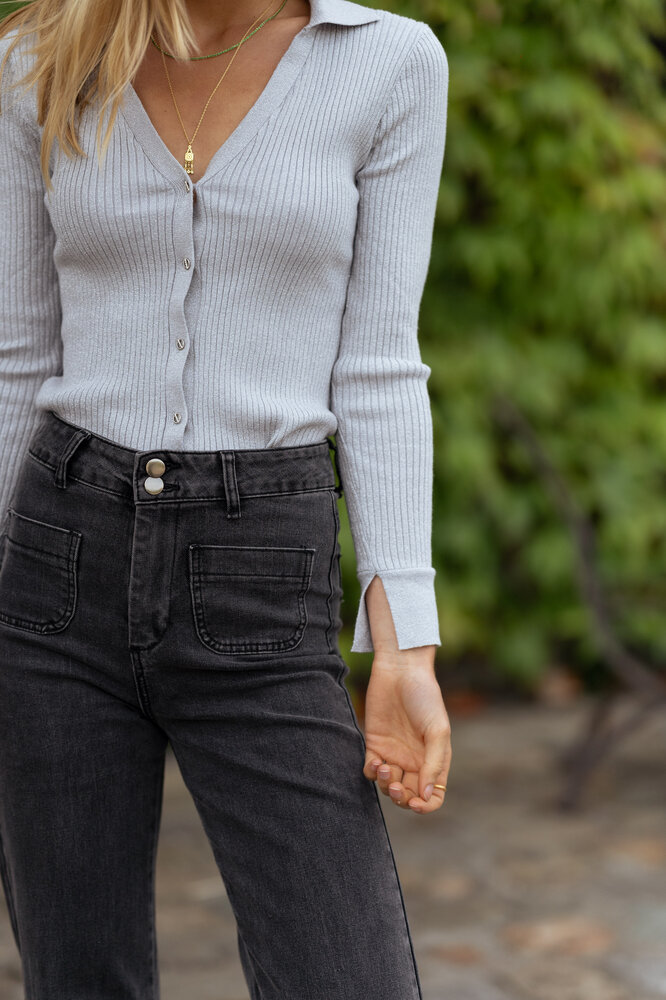 MAGENA blouse argentée