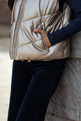 TEREZIA doudoune champagne sans manches