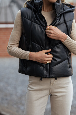 TEREZIA doudoune noire sans manches TEREZIA doudoune noire sans manches