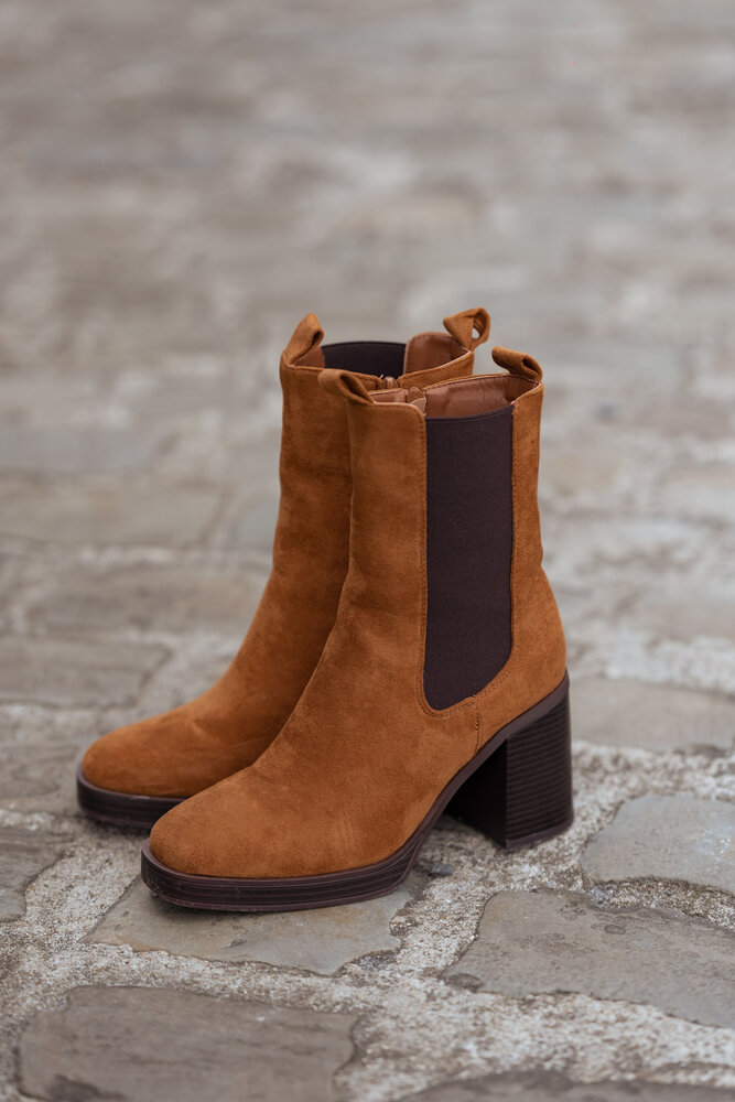 KATIE bottines camel KATIE bottines camel