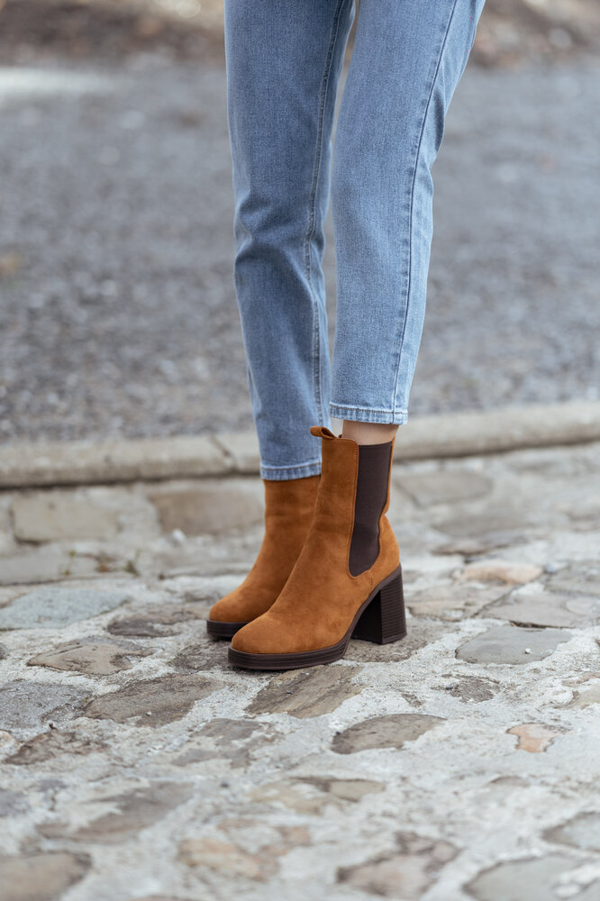 KATIE bottines camel KATIE bottines camel
