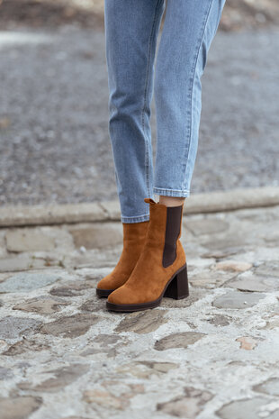KATIE bottines camel KATIE bottines camel