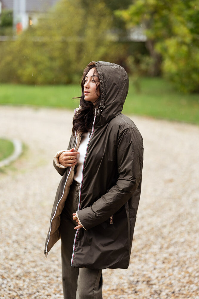 SVETLANA manteau réversible kaki SVETLANA manteau réversible kaki