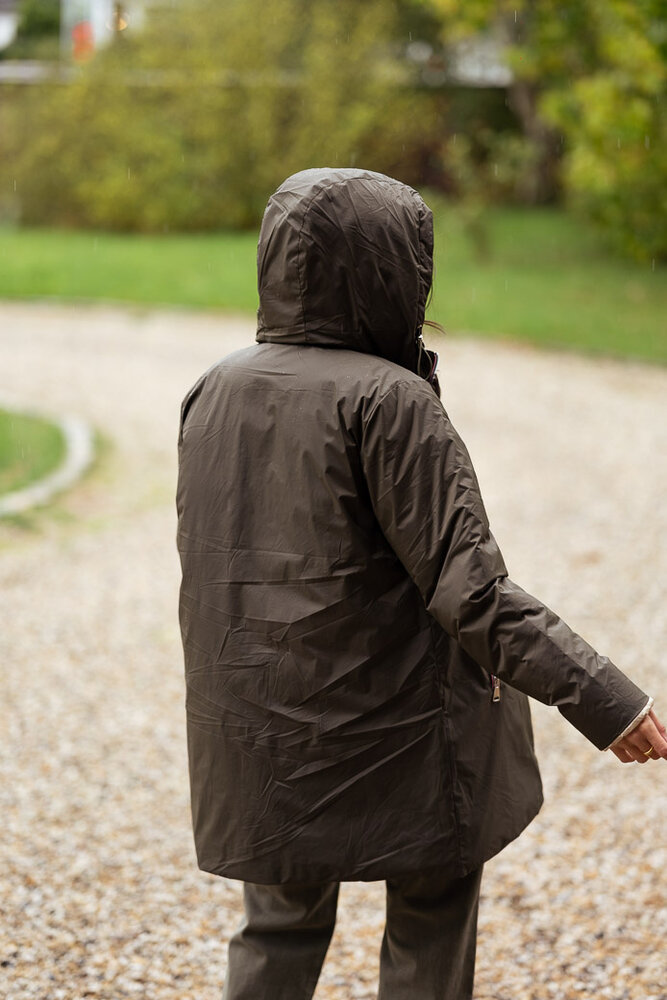 SVETLANA manteau réversible kaki SVETLANA manteau réversible kaki