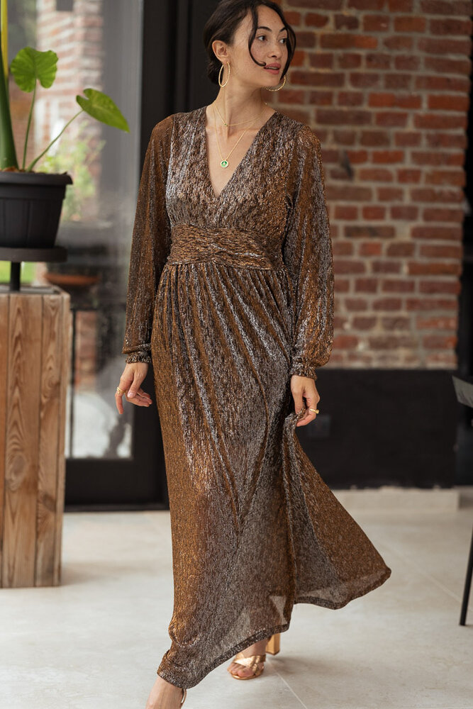 CYRINE robe dorée CYRINE robe dorée