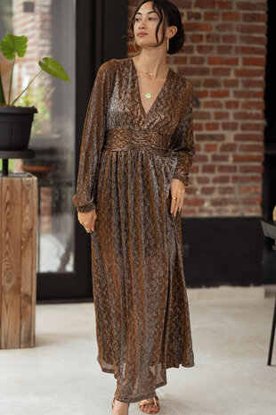 CYRINE robe dorée CYRINE robe dorée