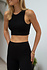 TANA crop top noir TANA crop top noir