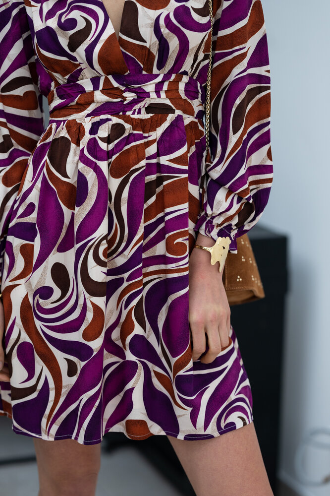 EMESE robe violette EMESE robe violette