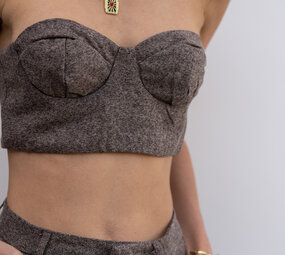 ADELIA bustier camel