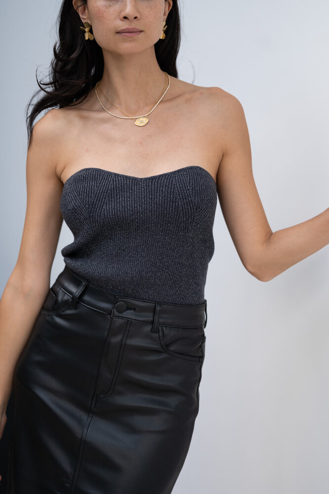 LOPEZ top bustier anthracite