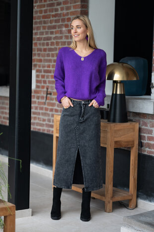 ALISON jupe denim noir ALISON jupe denim noir