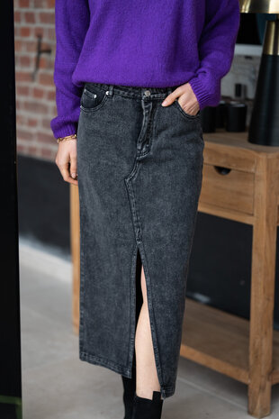 ALISON jupe denim noir ALISON jupe denim noir