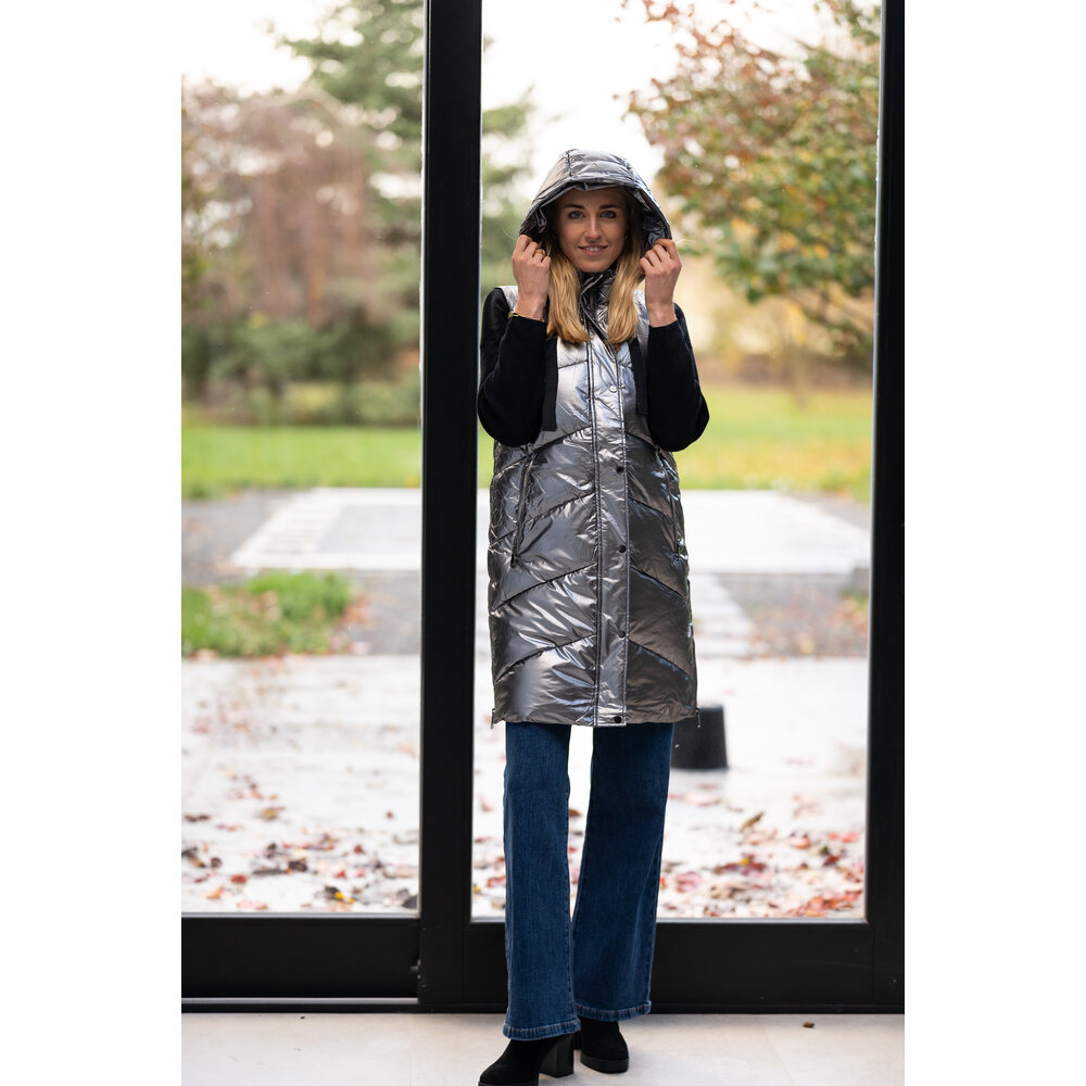 Veste Doudoune Sans Manches New Look - Taille 42 - Couleur Rose Grise - Comme Neuf - Envoi Chronopost
