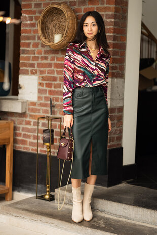 ISEULT chemisier prune