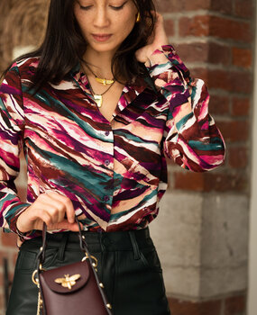 ISEULT chemisier prune