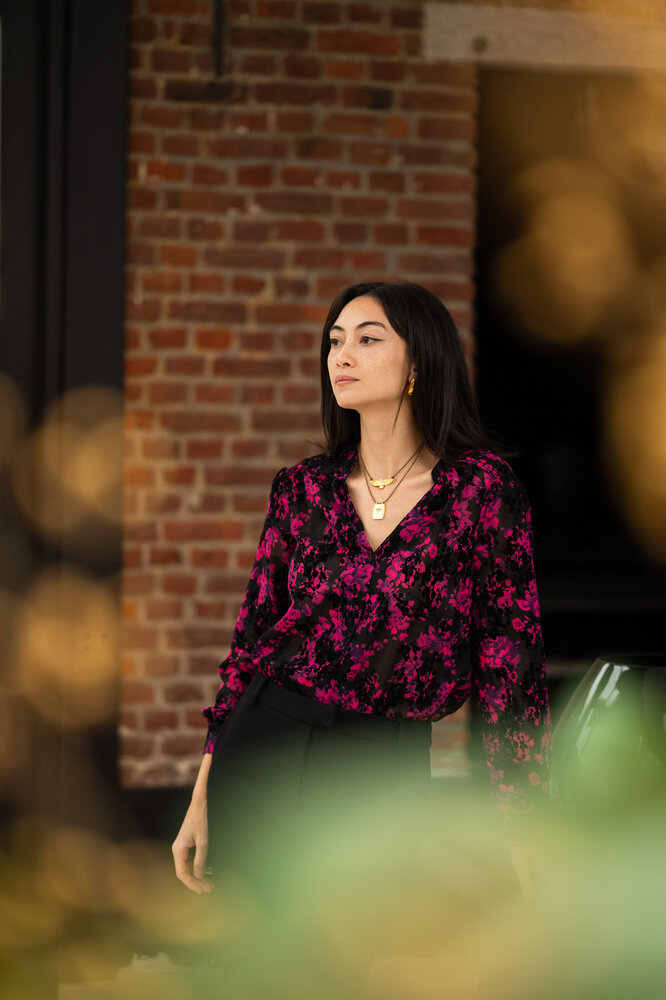 EDMEE chemisier fuchsia