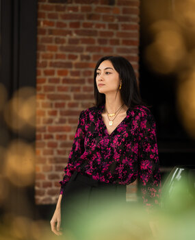 EDMEE chemisier fuchsia