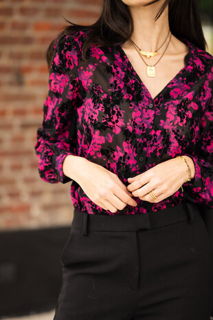 EDMEE chemisier fuchsia