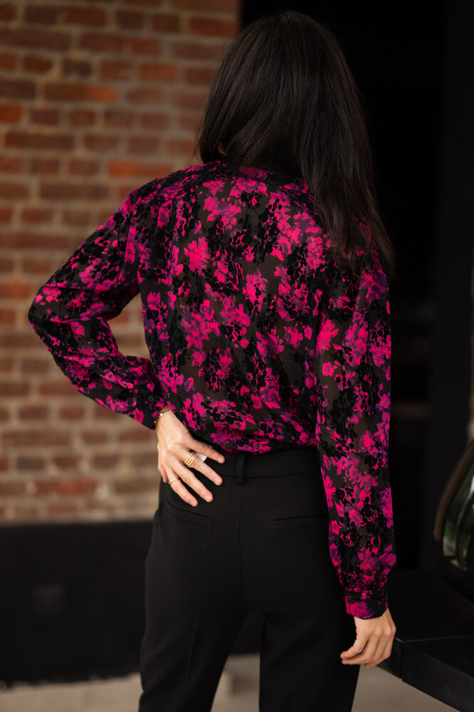 EDMEE chemisier fuchsia