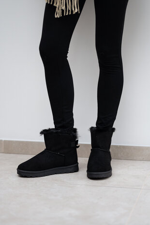 MARINA bottines fourrées noires MARINA bottines fourrées noires