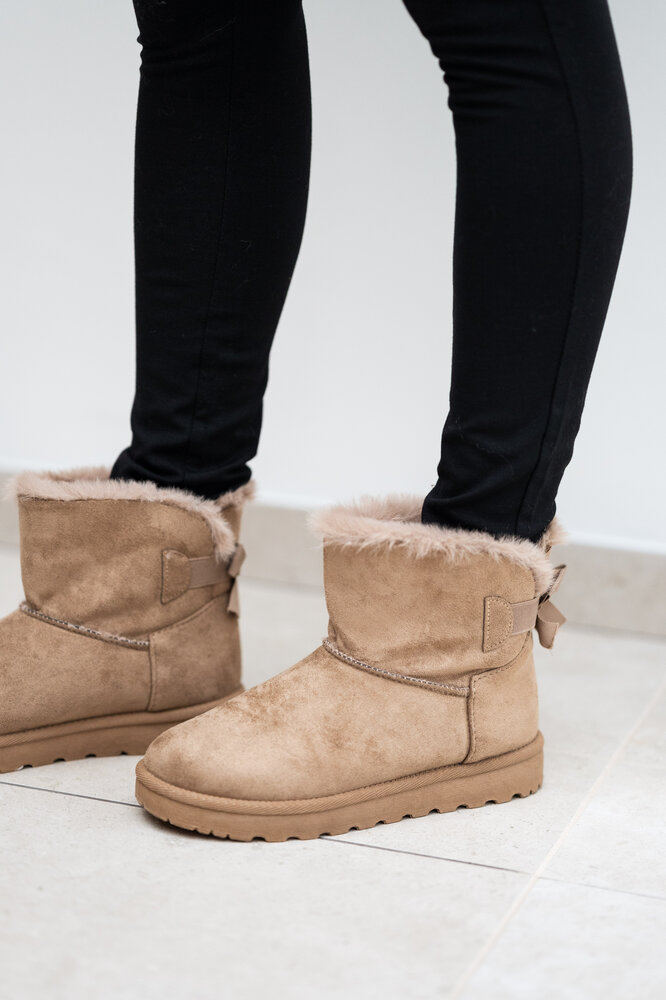 MARINA bottines fourrées taupe MARINA bottines fourrées taupe