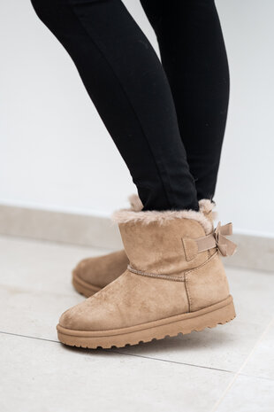 MARINA bottines fourrées taupe MARINA bottines fourrées taupe