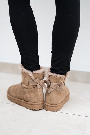 MARINA bottines fourrées taupe MARINA bottines fourrées taupe