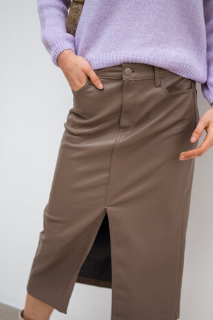 KYLE jupe taupe KYLE jupe taupe